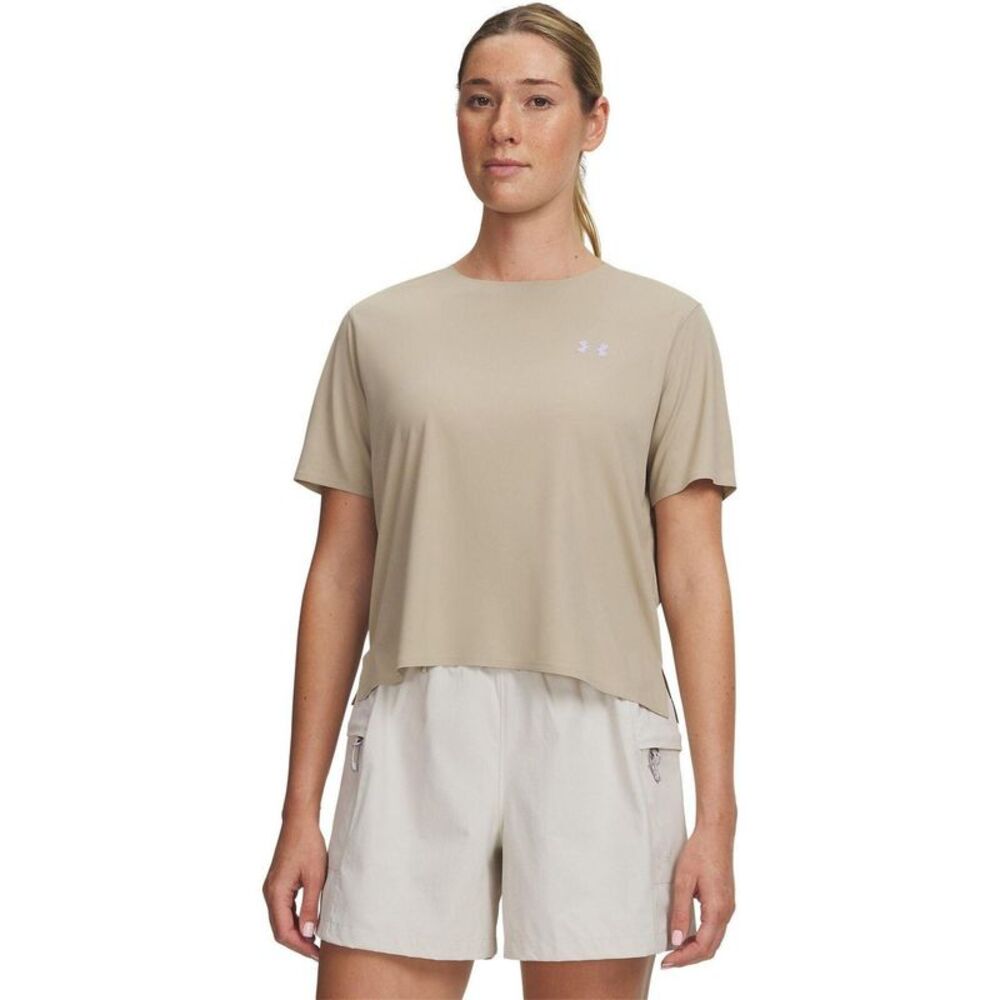 Under Armour Womens/Ladies Trail Run T-Shirt / Khaki